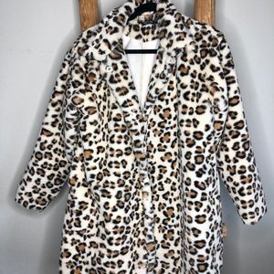 Leopard Faux Fur Coat Nasty Gal